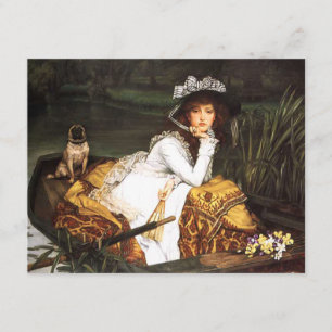 Jeune Madame de James Tissot dans des invitations
