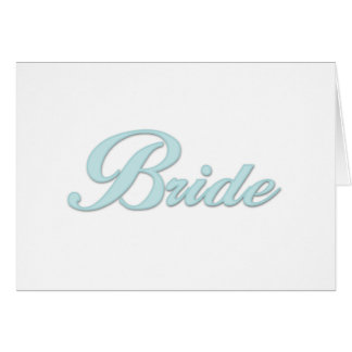 Jeune mariée de bleu d'Aqua