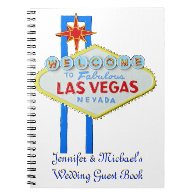 Jeune mariée de Las Vegas de livre d'invité (Devant)