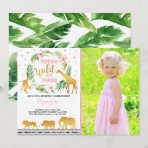 Jeune Sauvage Et Trois Invitation Anniversaire Jun