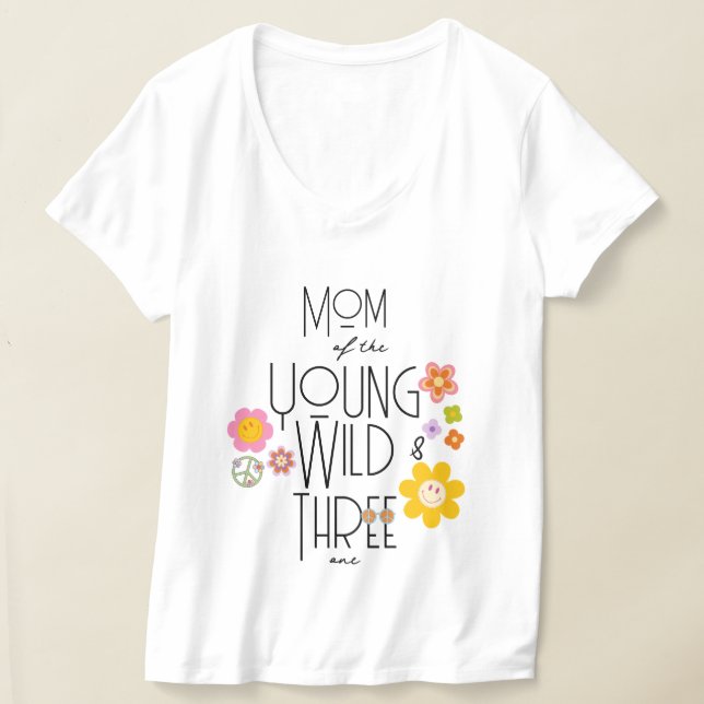 Jeune, sauvage et trois | T-shirt fille B-Day | Sm (Poser)