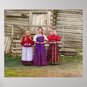 Jeunes femmes russes - Poster photo