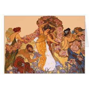 Jeunes Filles Florales Art Nouveau Vintage Inspiré