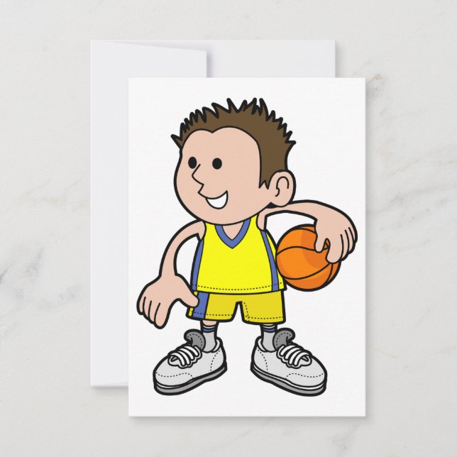 Jeunes invitations de joueur de basket (Devant)