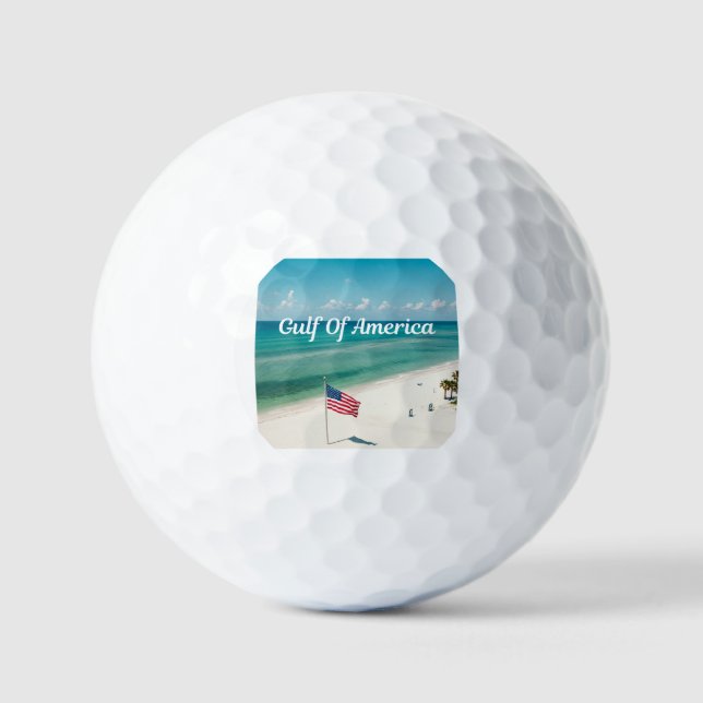 Jeux de balle de golf sur mesure patriotique (Recto)