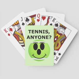 Jeux de cartes à vélo sur le thème de tennis