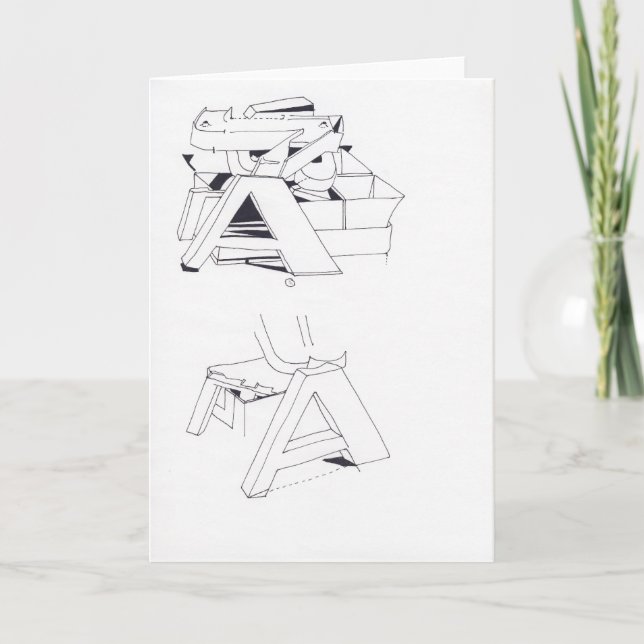 Jeux de construction avec un Monogramme Dessin 11  (Devant)