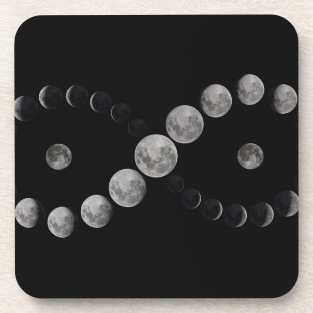 Jeux de dessous de verre de phase de lune infini (Devant)