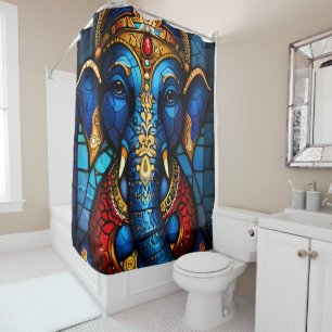 Jeux de rideaux colorés de douche Ganesh