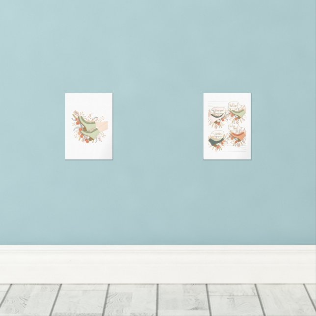 Jeux d'impression illustrés de patins à rouleaux (Parquet)