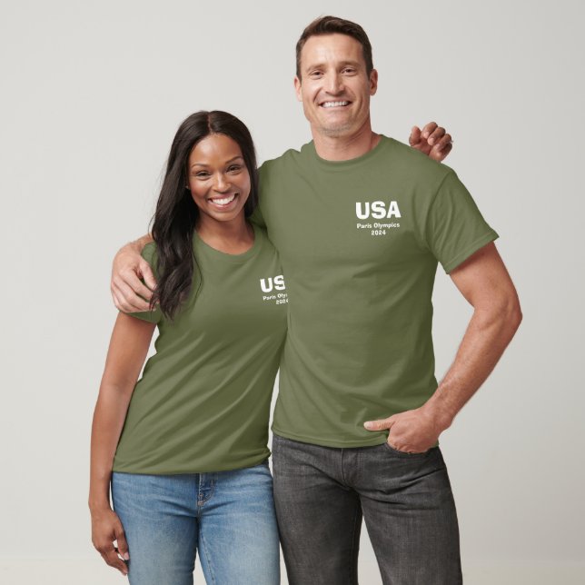 Jeux Olympiques de Paris 2024 T-shirt noir basique (Unisexe)