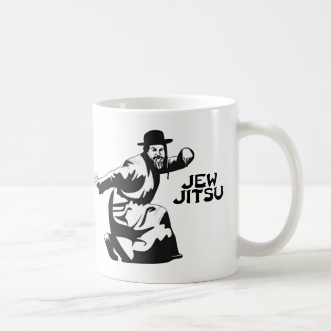 Jew Jitsu Coffee Mug | Cadeaux Juifs Bar Mitzvah (Droite)