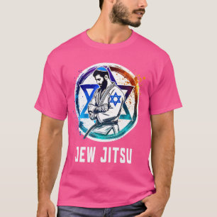 Jew Jitsu Funny Jewish Martial Arts Bjj Brasilien T-Shirt