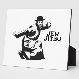 Jew Jitsu Plaque Jüdische Bar Mitzvah-Geschenke Fotoplatte