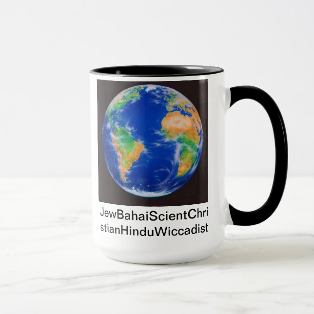 JewBahaiScientChristianHinduWiccadist Tasse (Rechts)
