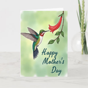 Jewel Bird Floral Muttertagskarte Karte