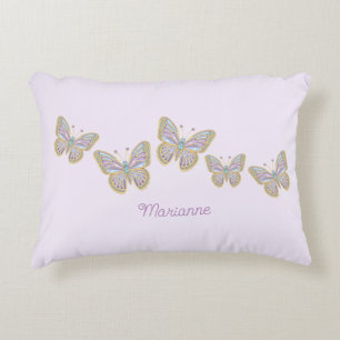 Jewel Butterfets Lila Blue Gold Dekokissen