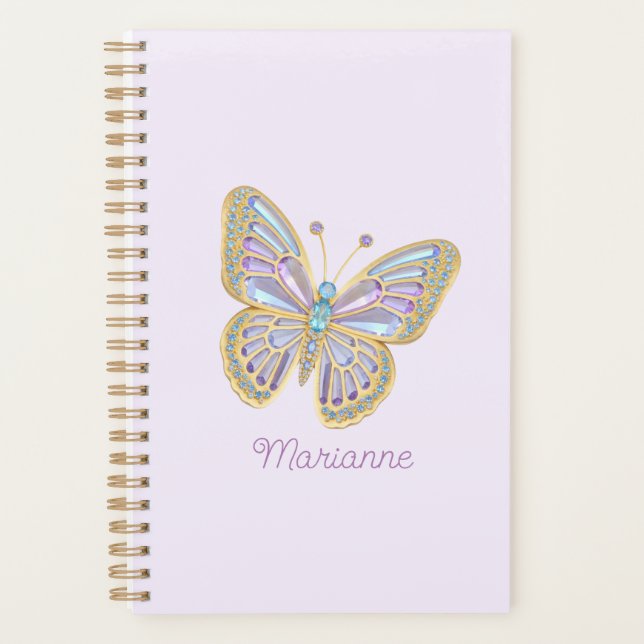 Jewel Butterfly Lila Blue Planer (Vorderseite)