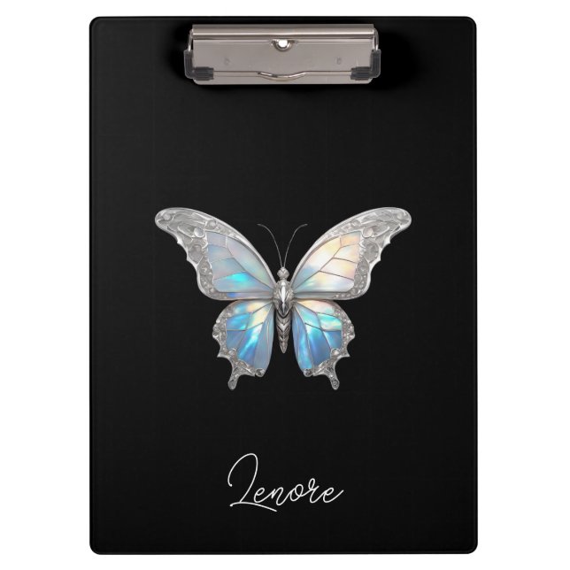 Jewel Butterfly Opal und Silver Klemmbrett (Vorderseite)