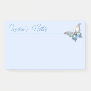 Jewel Butterfly Opal und Silver Post-it Klebezettel