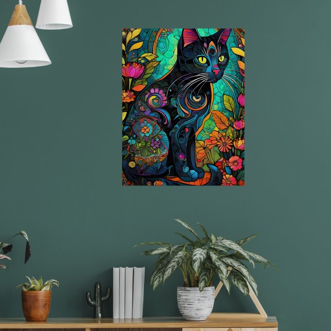 Jewel Cat Poster (Wohnzimmer 1)