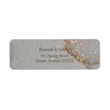 JEWEL COLLECTION Silver & Gold Adressetiketten