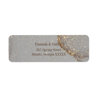 JEWEL COLLECTION Silver & Gold Adressetiketten