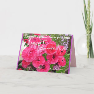 Jewel Du wurdest geboren, um eine Blume zu sein Zi Karte