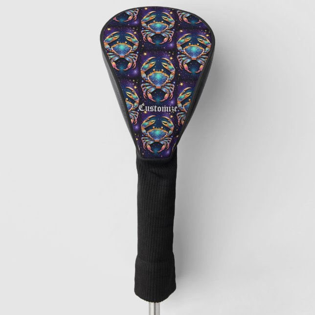 Jewel Galaxy Zodiac Cancer Golf Headcover (Vorderseite)