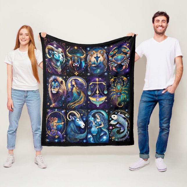 Jewel Galaxy Zodiac Fleecedecke (Beispiel)