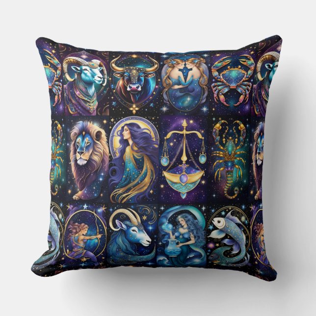 Jewel Galaxy Zodiac Kissen (Vorderseite)