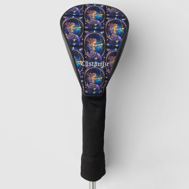 Jewel Galaxy Zodiac Sagittarius Golf Headcover (Vorderseite)