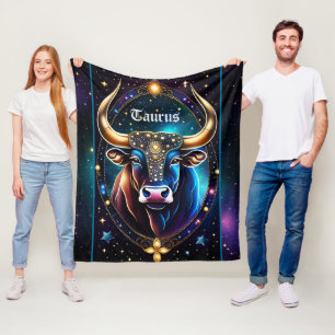 Jewel Galaxy Zodiac Taurus Fleecedecke