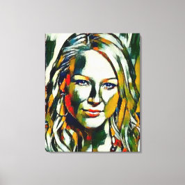 Jewel Kilcher Oil Portrait Leinwanddruck