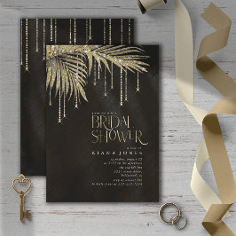 Jewel Palm Leaf Brautparty Gold ID830