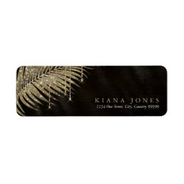 Jewel Palm Leaf Wedding Gold ID830