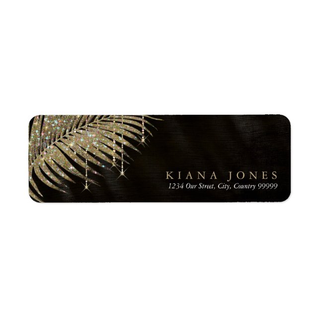 Jewel Palm Leaf Wedding Gold ID830 (Vorne)