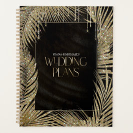 Jewel Palm Leaf Wedding Gold ID830 Planer