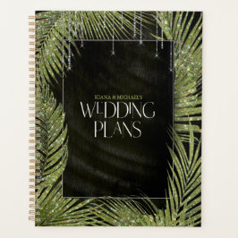 Jewel Palm Leaf Wedding Green ID830 Planer