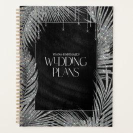 Jewel Palm Leaf Wedding Silver ID830 Planer