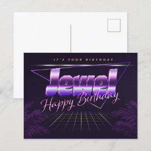 Jewel Prénom Anniversaire de la carte postale