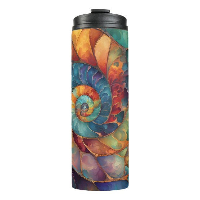 Jewel Spiral Muschel Thermosbecher (Vorderseite)