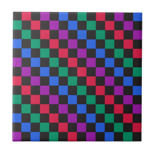 Jewel Süßigkeiten diagonales Schachbrettmuster Fliese