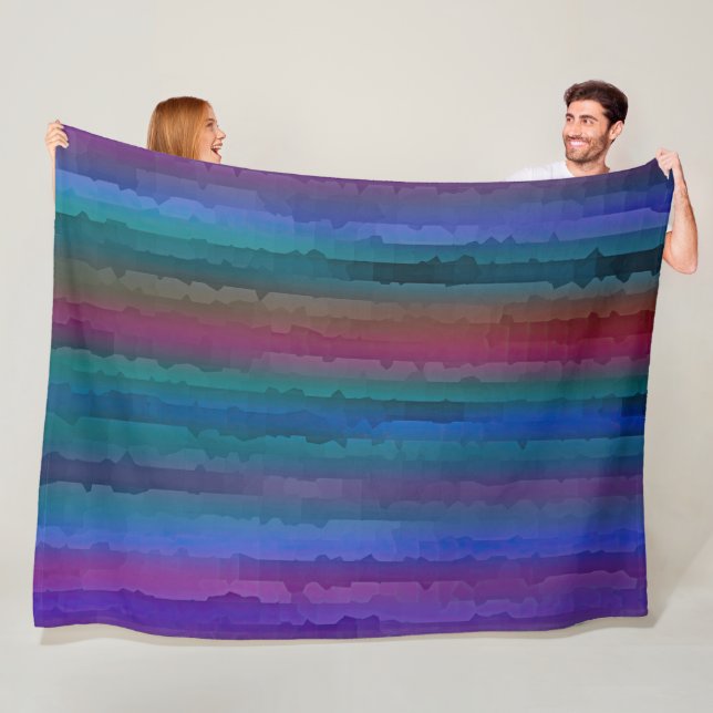 Jewel Tone Streaks Einladung Fleecedecke (Beispiel)