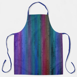 Jewel Tone Streaks Einladung Schürze