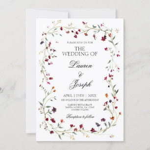 Jewel Tone Wedding Einladung