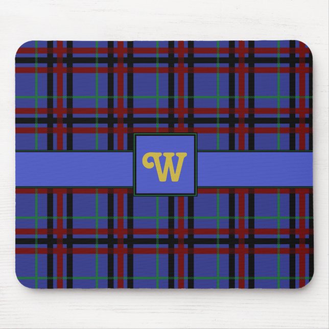 Jewel Toned Kariert Mousepad (Vorne)