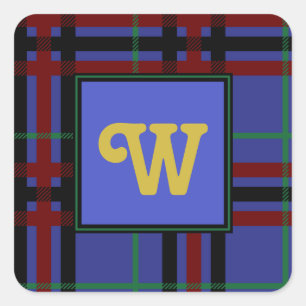 Jewel-Toned Kariert Sticker