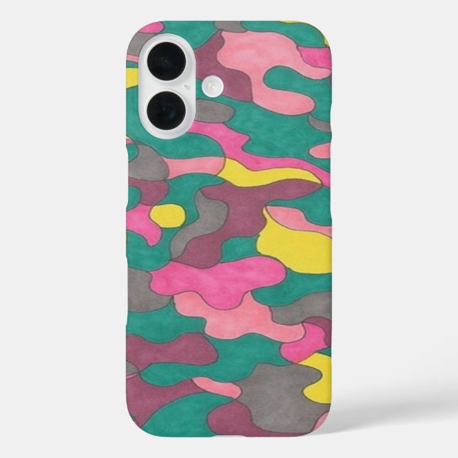 Jewel Toned Pattern iPhone Case (Rückseite)