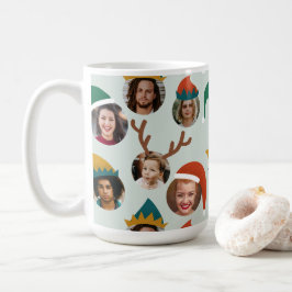 Jewel Tones Albern Weihnachts-Hat sechs Foto Colla Kaffeetasse